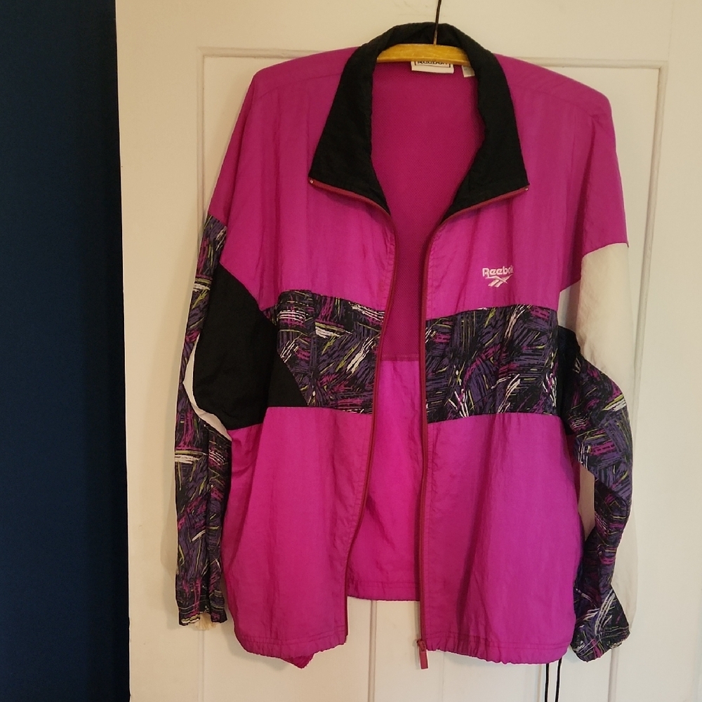 Reebok Women's Vibrant Pink Bomber Jacket